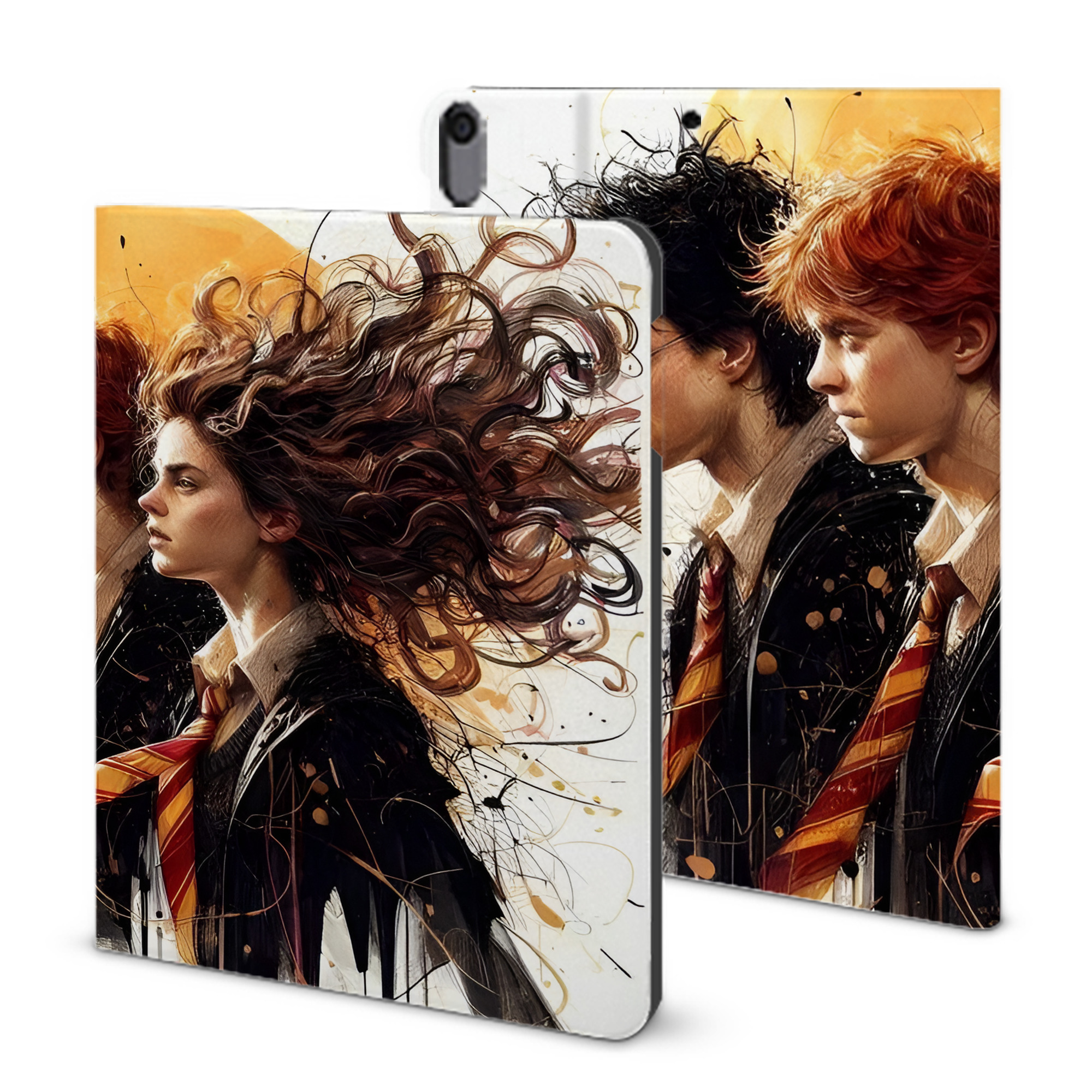 （画像用） Harry Potter ハリー・ポッターシリーズ IPad ケース ブック型 PUレザー TPU 耐衝撃 軽量 薄型 ペン収納なし 全面保護 IPad 各モデル対応